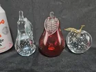  Preview image for Lot# 1061 - Three Glass Fruit Paperweigh 