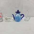  Preview image for Lot# 1085 - Art Glass Teapot and Swan Fi 