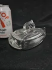  Preview image for Lot# 1156 - Clear Glass Duck-Shaped Trin 