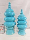  Preview image for Lot# 1154 - Blue Glazed Ceramic Jar Vase 