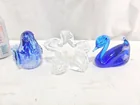  Preview image for Lot# 2020 - Trio of Art Glass Bird and F 