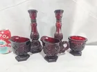  Preview image for Lot# 2134 - Avon Ruby Red Glass Tablewar 