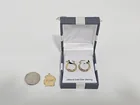  Preview image for Lot# 4019 - 24K Gold Over Sterling Hoop  