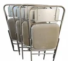  Preview image for Lot# 4043 - Four Metal Framed Folding Ch 