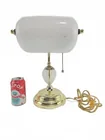  Preview image for Lot# 4050 - Glass and Brass Table Lamp w 