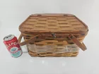  Preview image for Lot# 4061 - Woven Wood Picnic Basket wit 