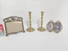  Preview image for Lot# 4059 - Brass Candlesticks and Photo 