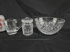  Preview image for Lot# 4080 - Cut Crystal Bowl, Creamer, a 