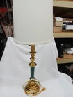  Preview image for Lot# 4701 - Brass and Green Table Lamp w 