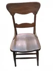  Preview image for Lot# 7036 - Oak Wood Ladder Back Side Ch 