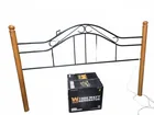  Preview image for Lot# 7037 - Metal and Wood Headboard wit 