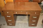  Preview image for Lot# 29 - Wooden Desk with Porcelain Han 