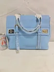  Preview image for Lot# 1049 - Light Blue Faux Leather Satc 