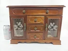  Preview image for Lot# 4082 - Wooden Jewelry Box With Glas 