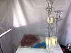  Preview image for Glass Candle Sticks, Glass Plate and 