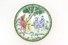  Preview image for CHINESE ENAMEL FIGURAL PLATE 