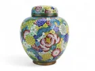  Preview image for CHINESE CLOISONNÉ FLORAL LIDDED JAR 