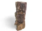  Preview image for HAND-CARVED WOODEN TRIBAL FACE SCULPTURE 