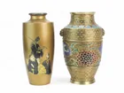  Preview image for TWO JAPANESE MIXED METAL & CHAMLEVE 