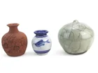  Preview image for GROUP OF THREE SMALL CERAMIC VASES 