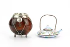  Preview image for CHINESE ENAMEL TEAPOT & MATE GOURD 
