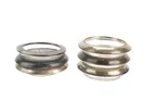  Preview image for SIX STERLING RIM GLASS COASTERS 