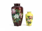  Preview image for TWO CLOISONNÉ ENAMEL VASES WITH 