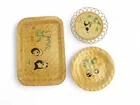  Preview image for GROUP OF CHINESE BAMBOO PANDA PLATES 
