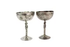  Preview image for PAIR OF SILVER STEMMED FIGURAL CUPS 
