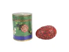  Preview image for CLOISONNÉ TEA CADDY & CINNABAR 
