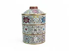  Preview image for CHINESE FAMILLE ROSE FLORAL THREE-TIERED 