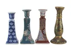  Preview image for FOUR ASIAN PORCELAIN CANDLE STICKS 