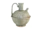  Preview image for CHINESE CELADON EWER WITH CARVED FLORAL 