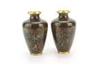  Preview image for PAIR CHINESE CLOISONNÉ FLORAL VASES 