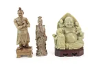  Preview image for THREE CHINESE SOAPSTONE FIGURES 