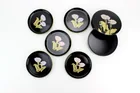  Preview image for BLACK LACQUER CALLA LILY DISH SET 