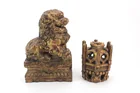  Preview image for CHINESE GILT WOOD LION & BALL 