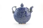  Preview image for CHINESE BLUE GLAZED PHOENIX MOON FLASK 