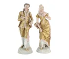  Preview image for PAIR PORCELAIN FIGURINES W/ GILT ATTIRE 