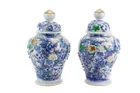  Preview image for PAIR CHINESE PORCELAIN LIDDED JARS 