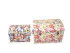  Preview image for SET OF TWO FLORAL-PRINT STORAGE TRUNKS 