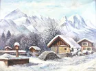  Preview image for OKRENO, SNOW-COVERED ALPINE VILLAGE, O/C 