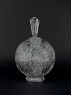 Preview image for A CUT CRYSTAL GLASS LIDDED BOWL WITH 