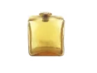  Preview image for HAND-BLOWN AMBER GLASS FLASK WITH 