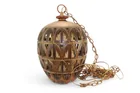  Preview image for ART DECO CARVED CERAMIC SWAG LAMP 