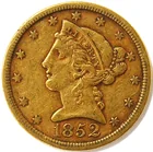  Preview image for 1009. 1852 Five Dollar Gold 