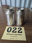  Preview image for Lot# 22 - Chrome Tin Milk Can Salt & Pep 