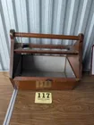  Preview image for Lot# 117 - Antique Wood/Tin Magazine Hol 