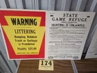  Preview image for Lot# 174 - Rare PA Game Commission Signs 