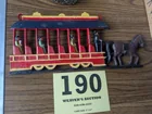  Preview image for Lot# 190 - Cast Iron Horse & Wagon Wall  